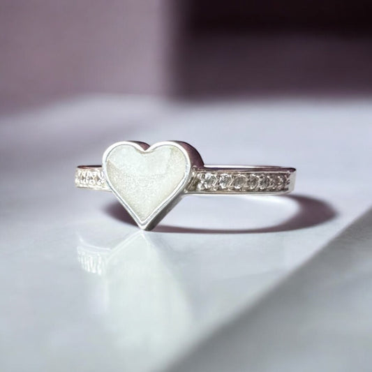 Crystal Heart Ring