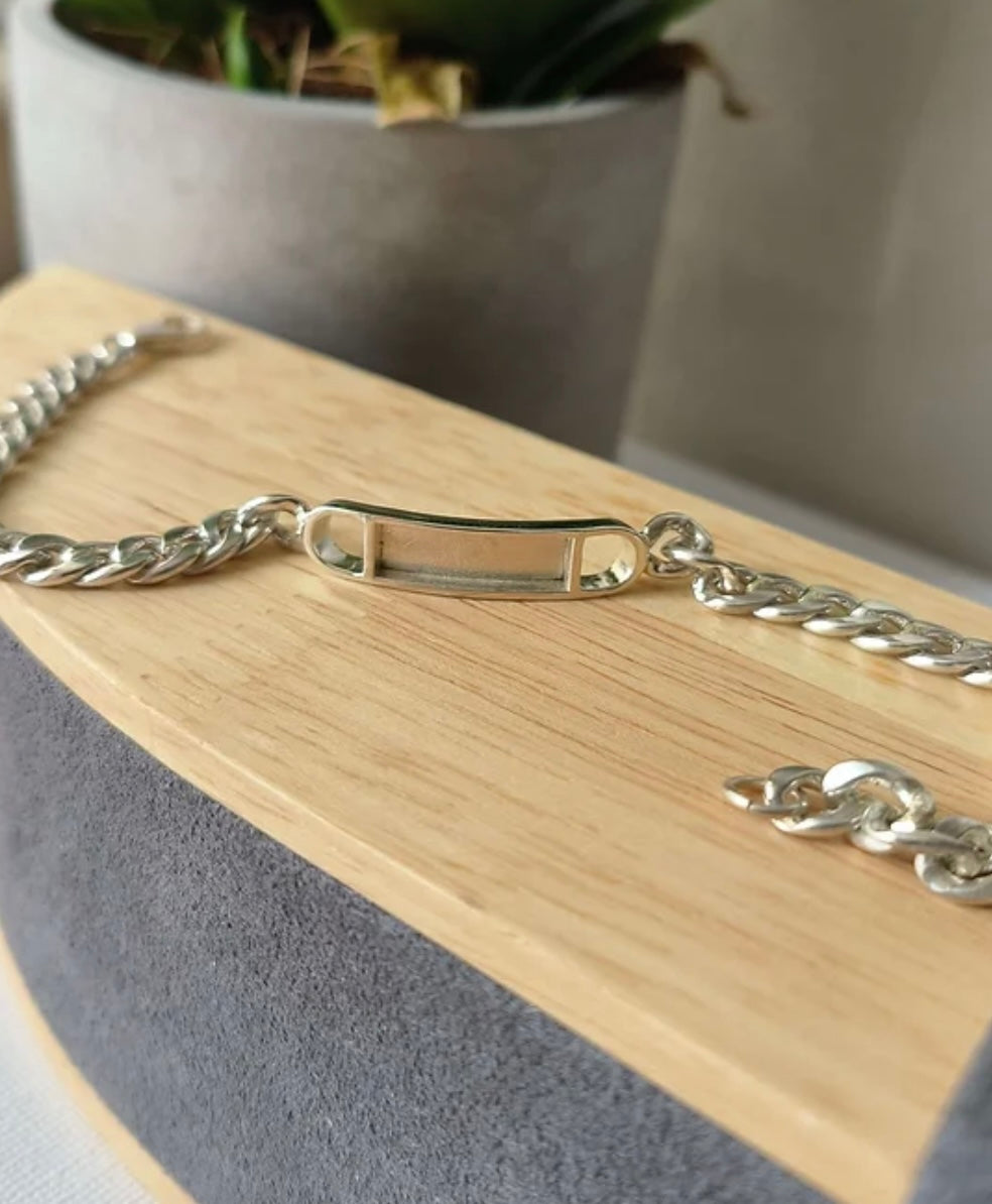 Gents Heavy Sterling Silver Bracelet