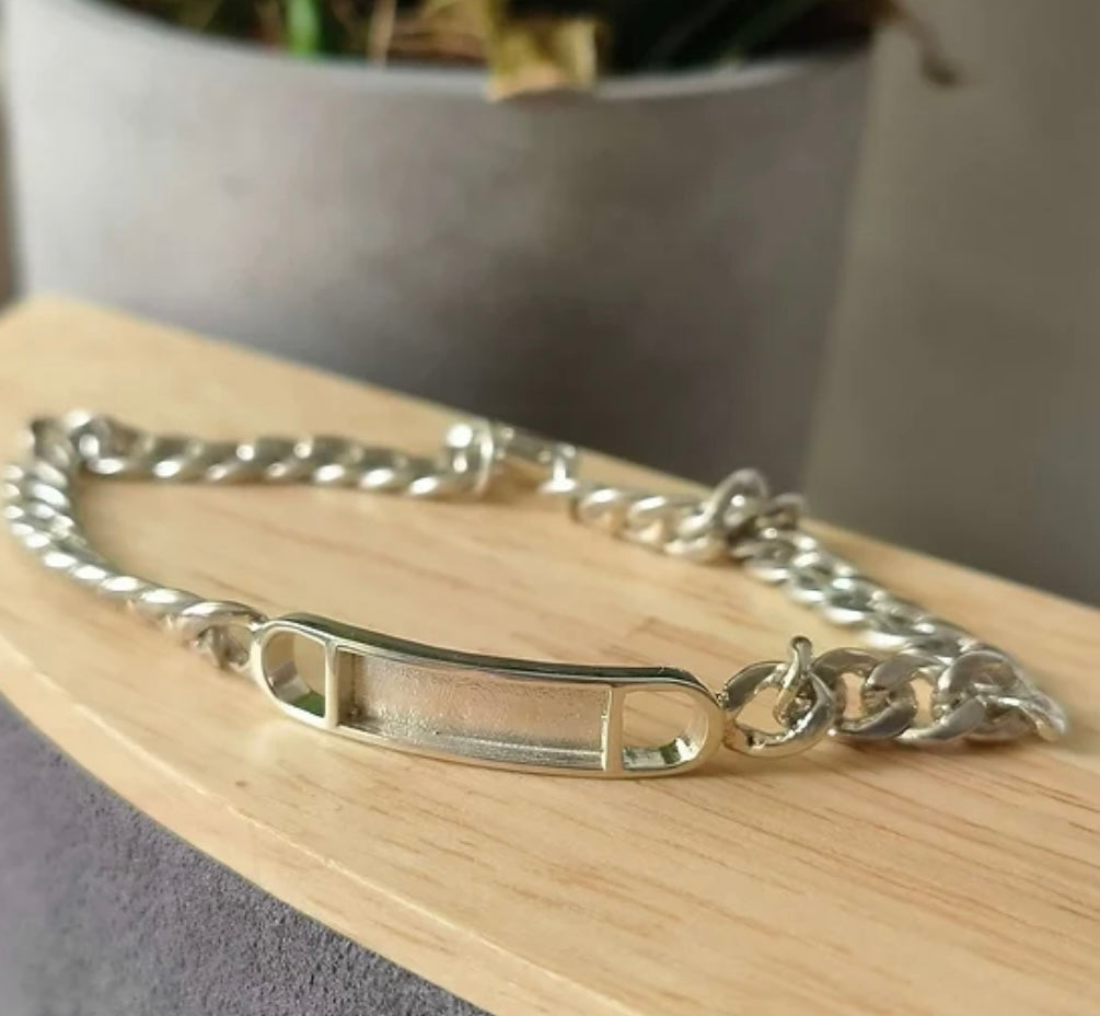 Gents Heavy Sterling Silver Bracelet