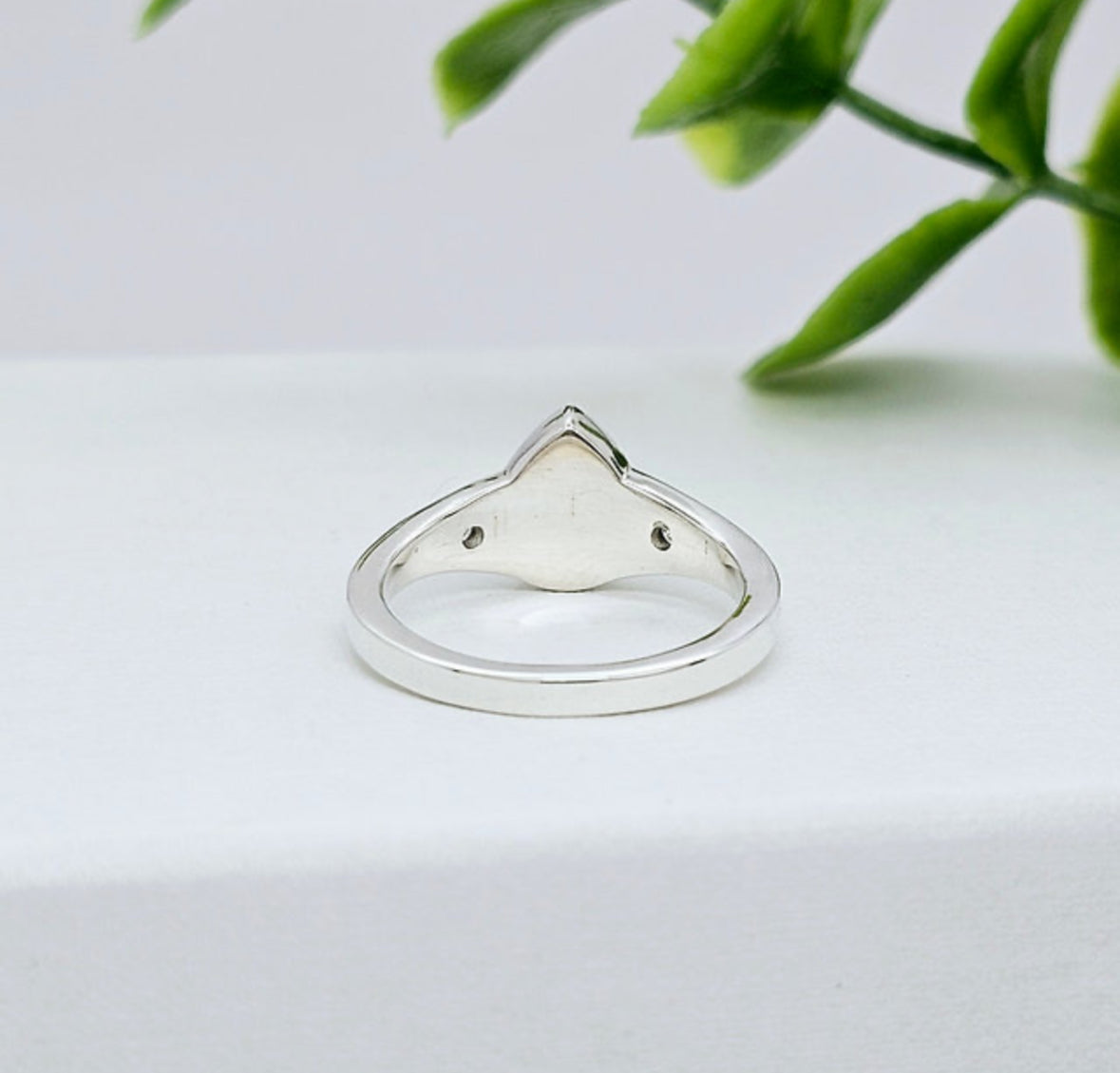 Teardrop Double Crystal Ring