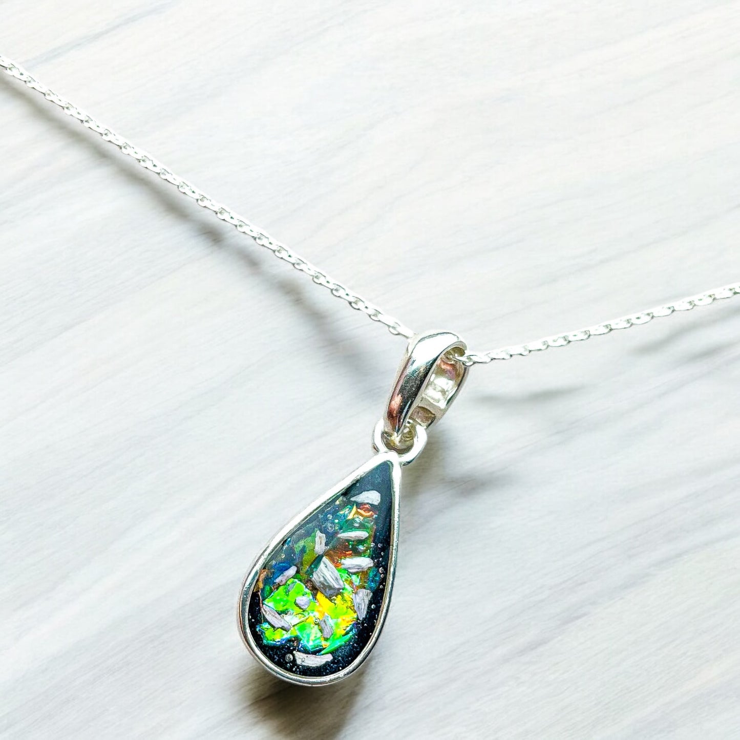 Engravable Pear Necklace Pendant