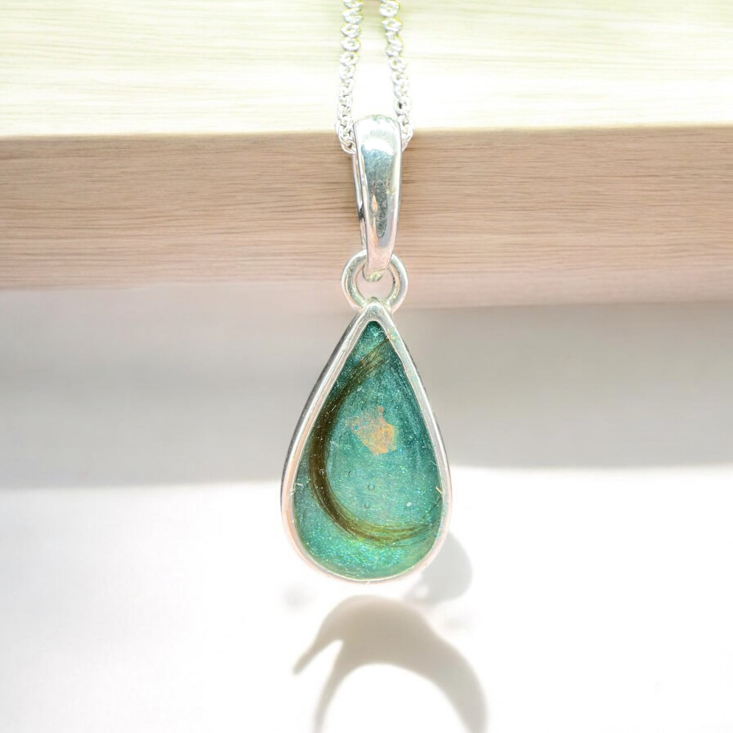 Engravable Pear Necklace Pendant